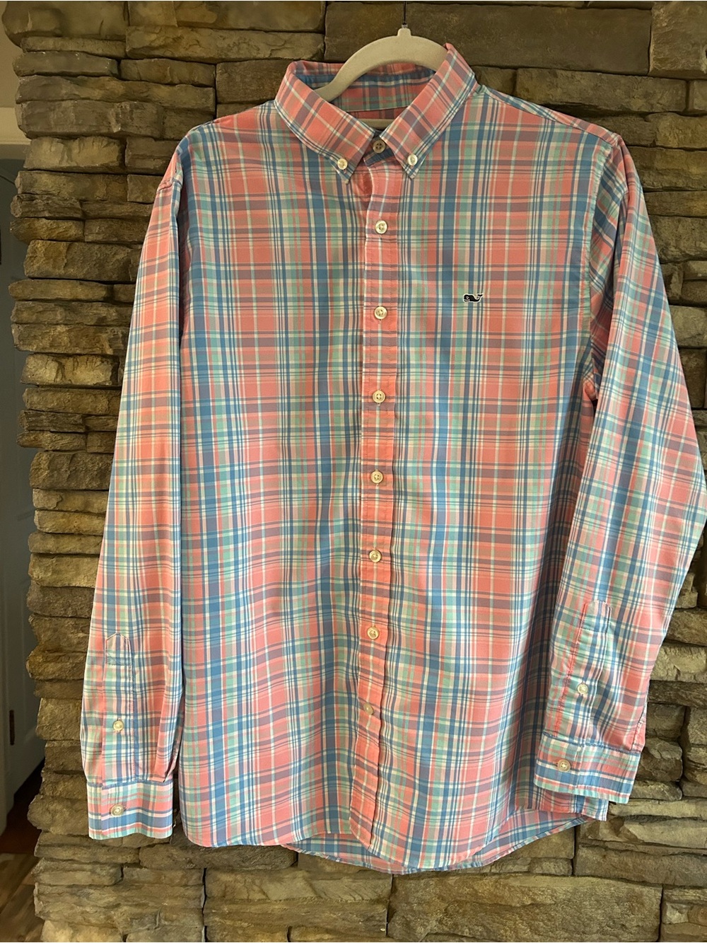 Vineyard Vines Whale button down Boys XL